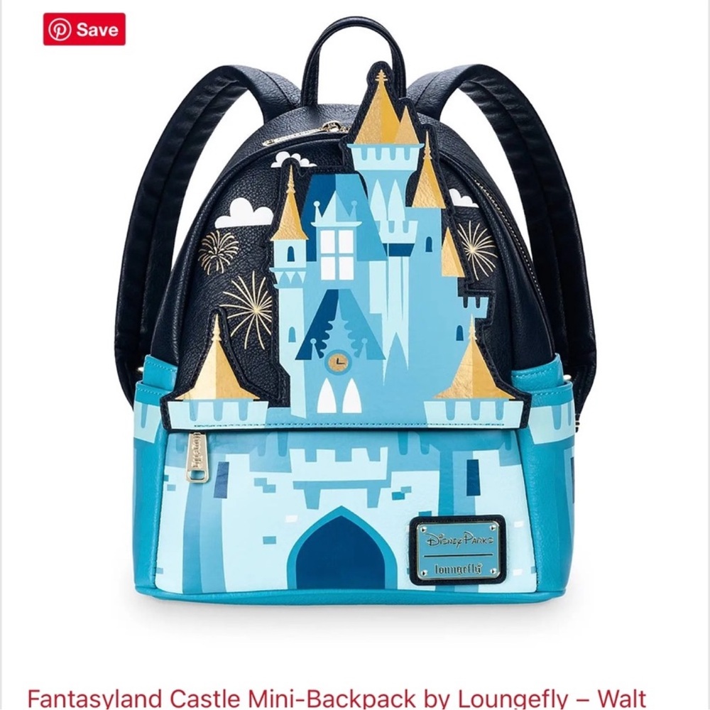 Loungefly Disney Fantasyland Cinderella Castle Mini Backpack- HTF